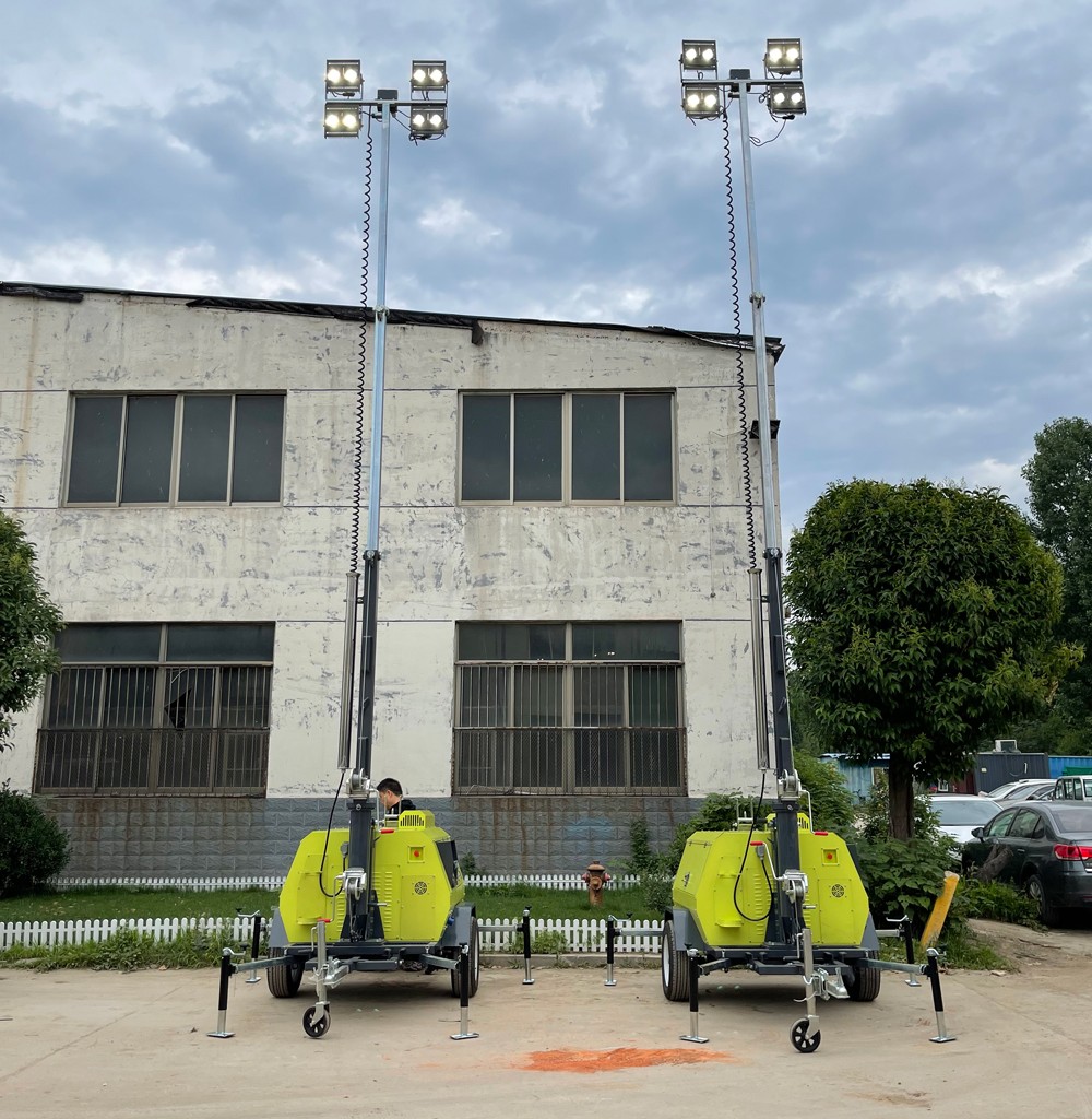 持續(xù)交貨中！山東思拓瑞克20臺(tái)9米移動(dòng)照明燈車陸續(xù)發(fā)貨發(fā)往蒙古國(guó)